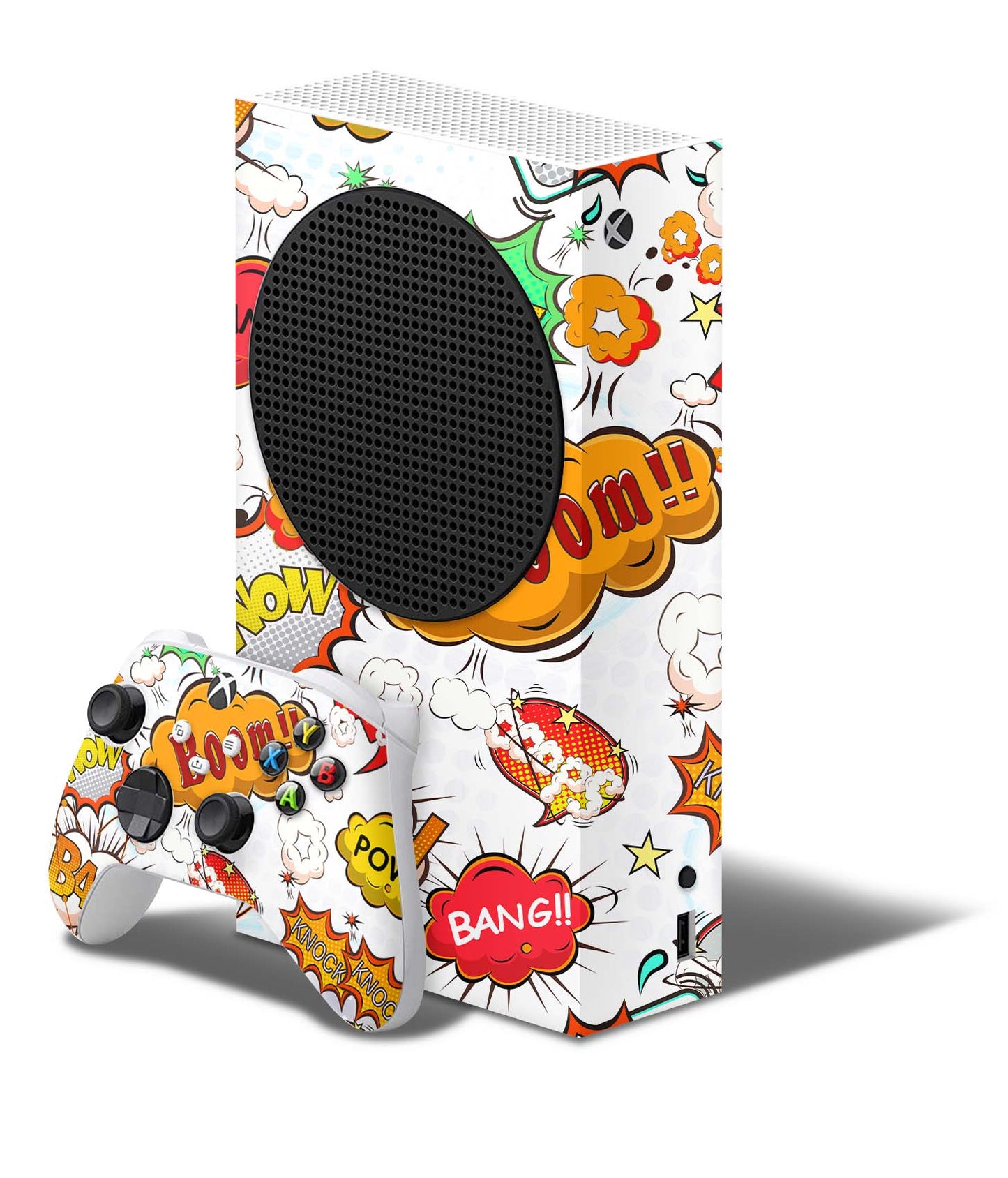 Xbox Series S Skin Folie Konsolen Aufkleber mit Controller Skin Comics weiss Elektronik-Sticker & -Aufkleber skins4u   