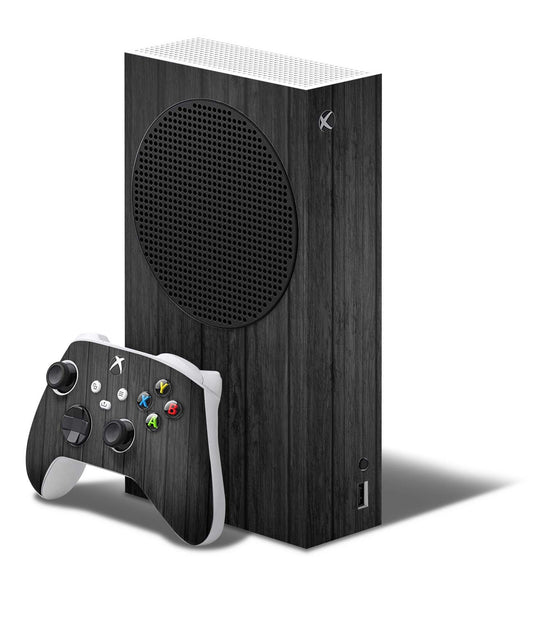 Xbox Series S Skin Folie Konsolen Aufkleber mit Controller Skin Dark Wood Elektronik-Sticker & -Aufkleber skins4u   