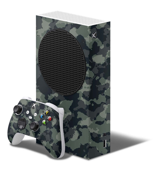 Xbox Series S Skin Folie Konsolen Aufkleber mit Controller Skin Dark green Camo Elektronik-Sticker & -Aufkleber skins4u   