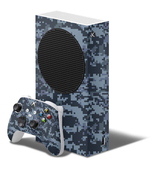 Xbox Series S Skin Folie Konsolen Aufkleber mit Controller Skin Digital navy camo Elektronik-Sticker & -Aufkleber skins4u   