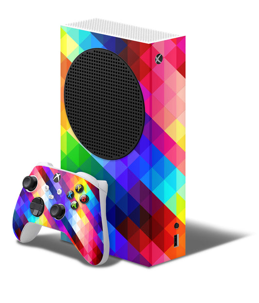 Xbox Series S Skin Folie Konsolen Aufkleber mit Controller Skin Geo Elektronik-Sticker & -Aufkleber skins4u   