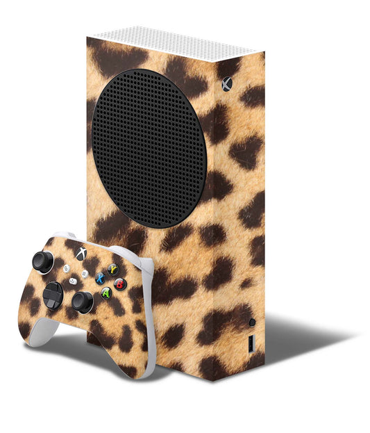 Xbox Series S Skin Folie Konsolen Aufkleber mit Controller Skin Leopardenfell Elektronik-Sticker & -Aufkleber skins4u   