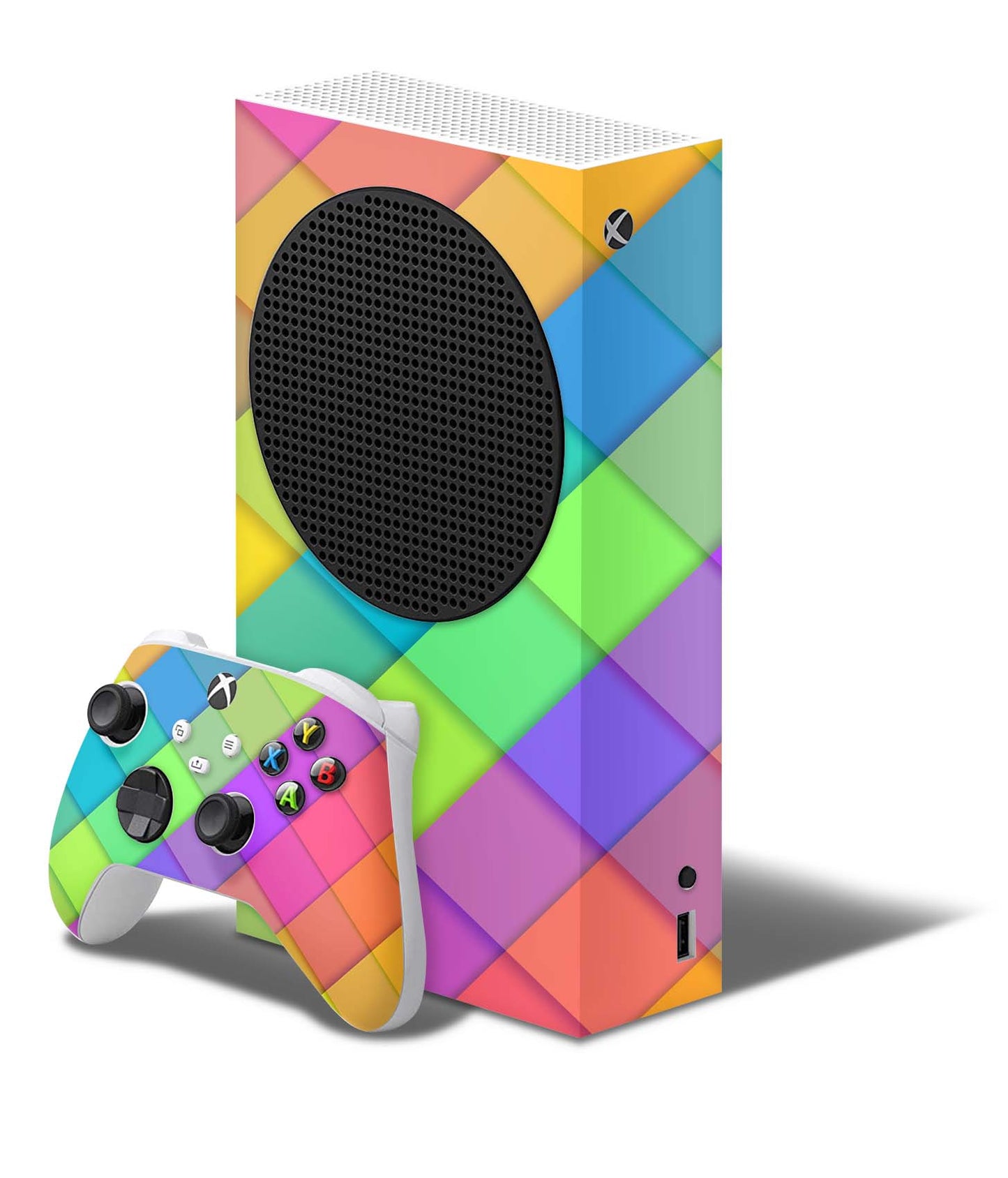 Xbox Series S Skin Folie Konsolen Aufkleber mit Controller Skin Sam Elektronik-Sticker & -Aufkleber skins4u   