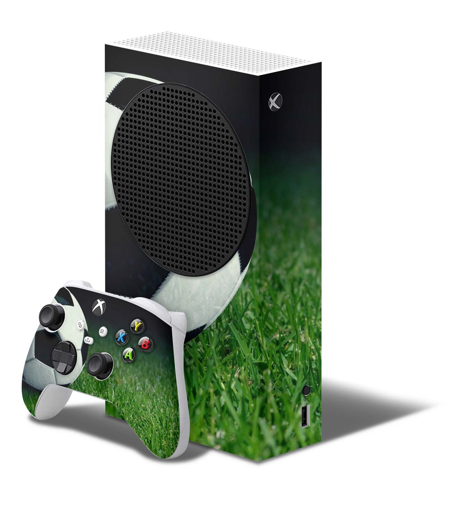 Xbox Series S Skin Folie Konsolen Aufkleber mit Controller Skin Soccer Elektronik-Sticker & -Aufkleber skins4u   