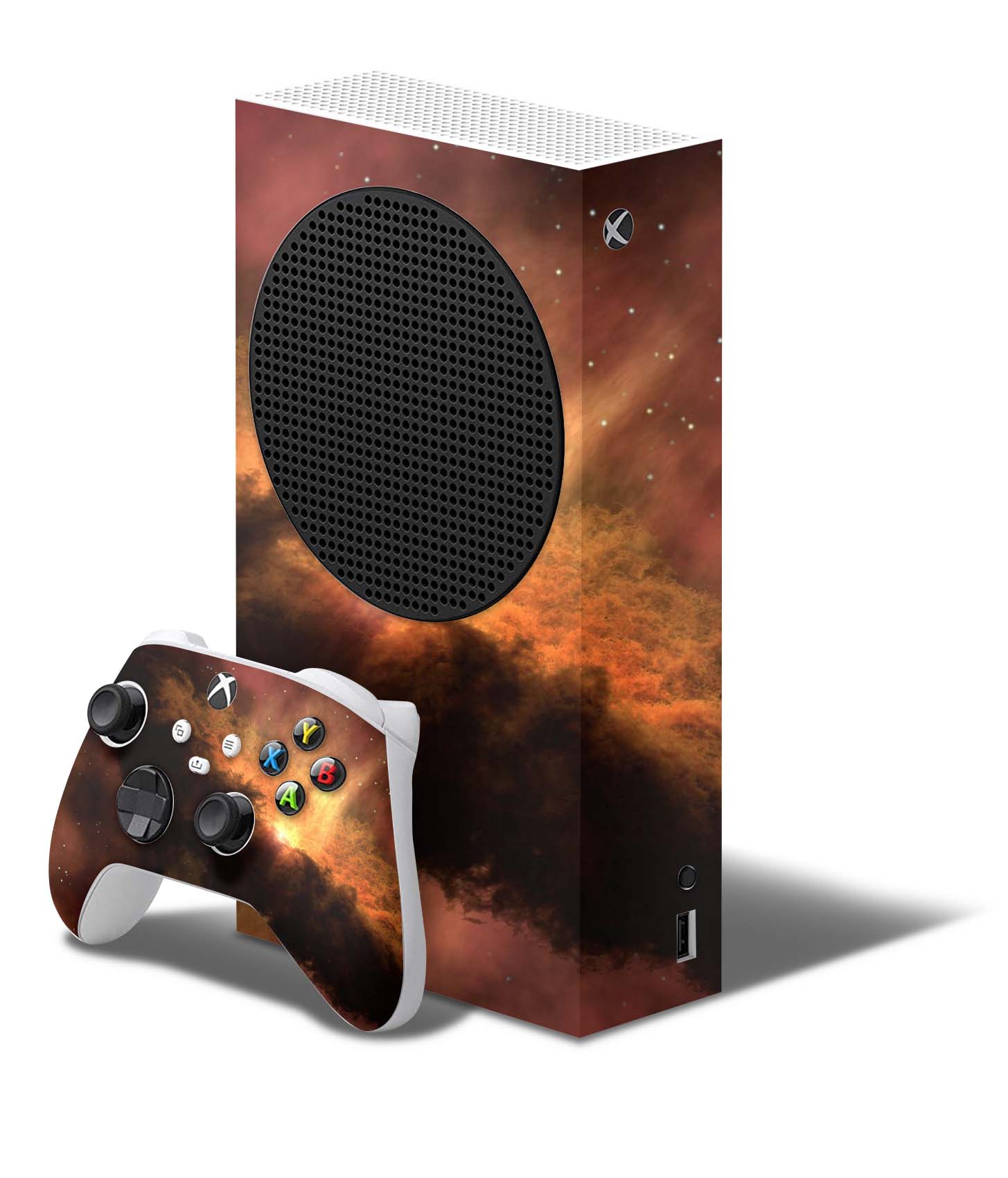 Xbox Series S Skin Folie Konsolen Aufkleber mit Controller Skin Solar Storm Elektronik-Sticker & -Aufkleber skins4u   