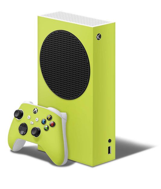 Xbox Series S Skin Folie Konsolen Aufkleber mit Controller Skin Solid state Lime Elektronik-Sticker & -Aufkleber skins4u   
