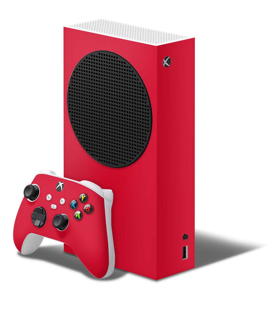 Xbox Series S Skin Folie Konsolen Aufkleber mit Controller Skin Solid state red Elektronik-Sticker & -Aufkleber skins4u   