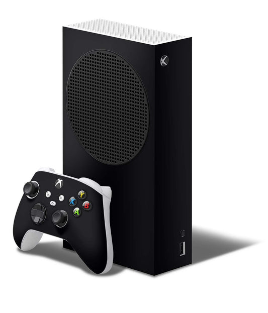 Xbox Series S Skin Folie Konsolen Aufkleber mit Controller Skin Solid state schwarz Elektronik-Sticker & -Aufkleber skins4u   
