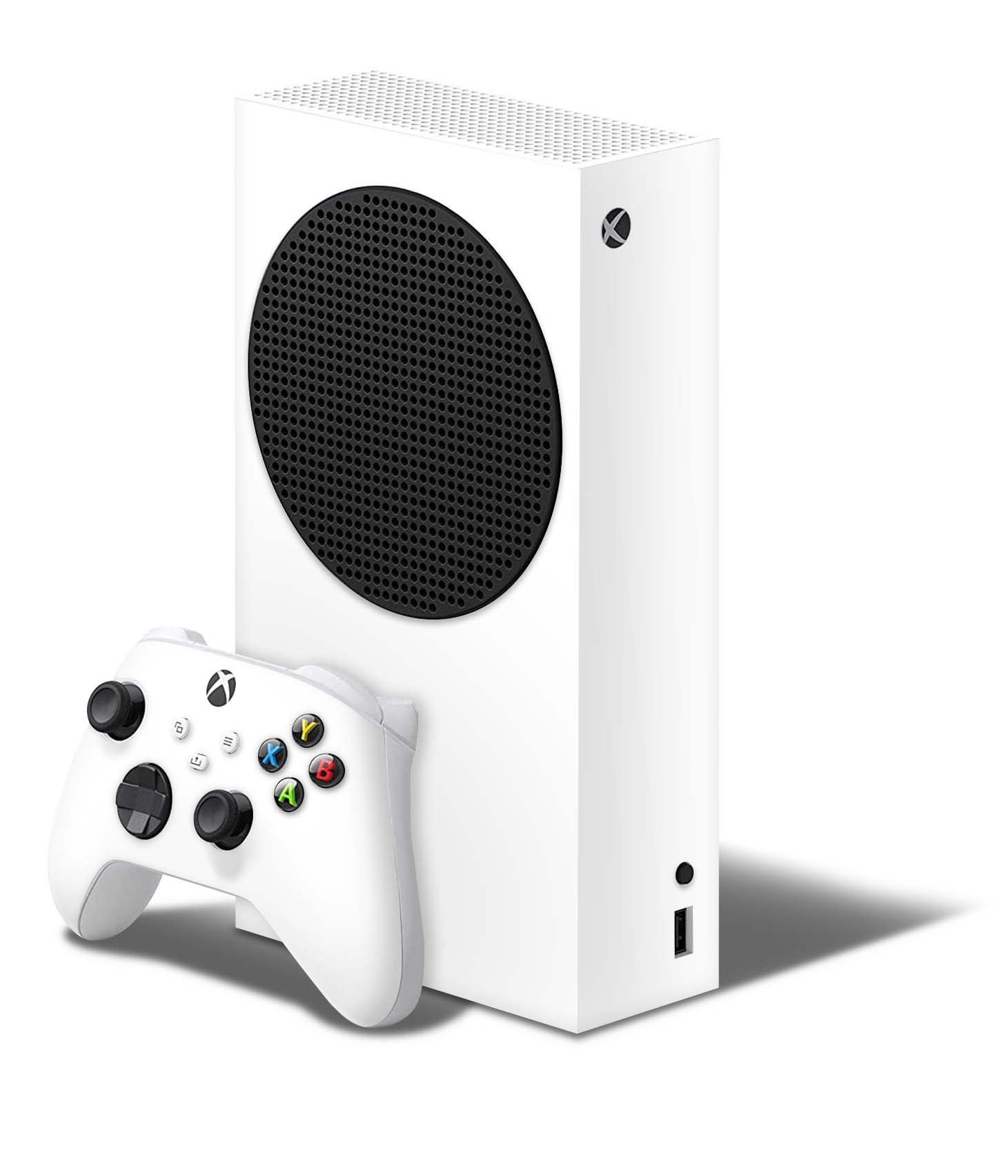 Xbox Series S Skin Folie Konsolen Aufkleber mit Controller Skin Solid state weiss Elektronik-Sticker & -Aufkleber skins4u   