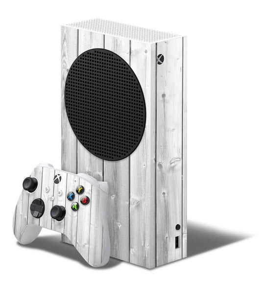 Xbox Series S Skin Folie Konsolen Aufkleber mit Controller Skin White Wood Elektronik-Sticker & -Aufkleber skins4u   