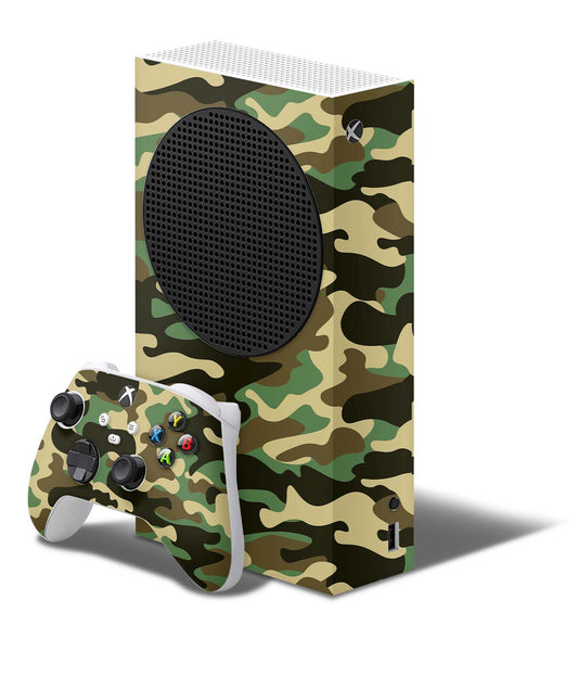 Xbox Series S Skin Folie Konsolen Aufkleber mit Controller Skin Wood Camo Elektronik-Sticker & -Aufkleber skins4u   