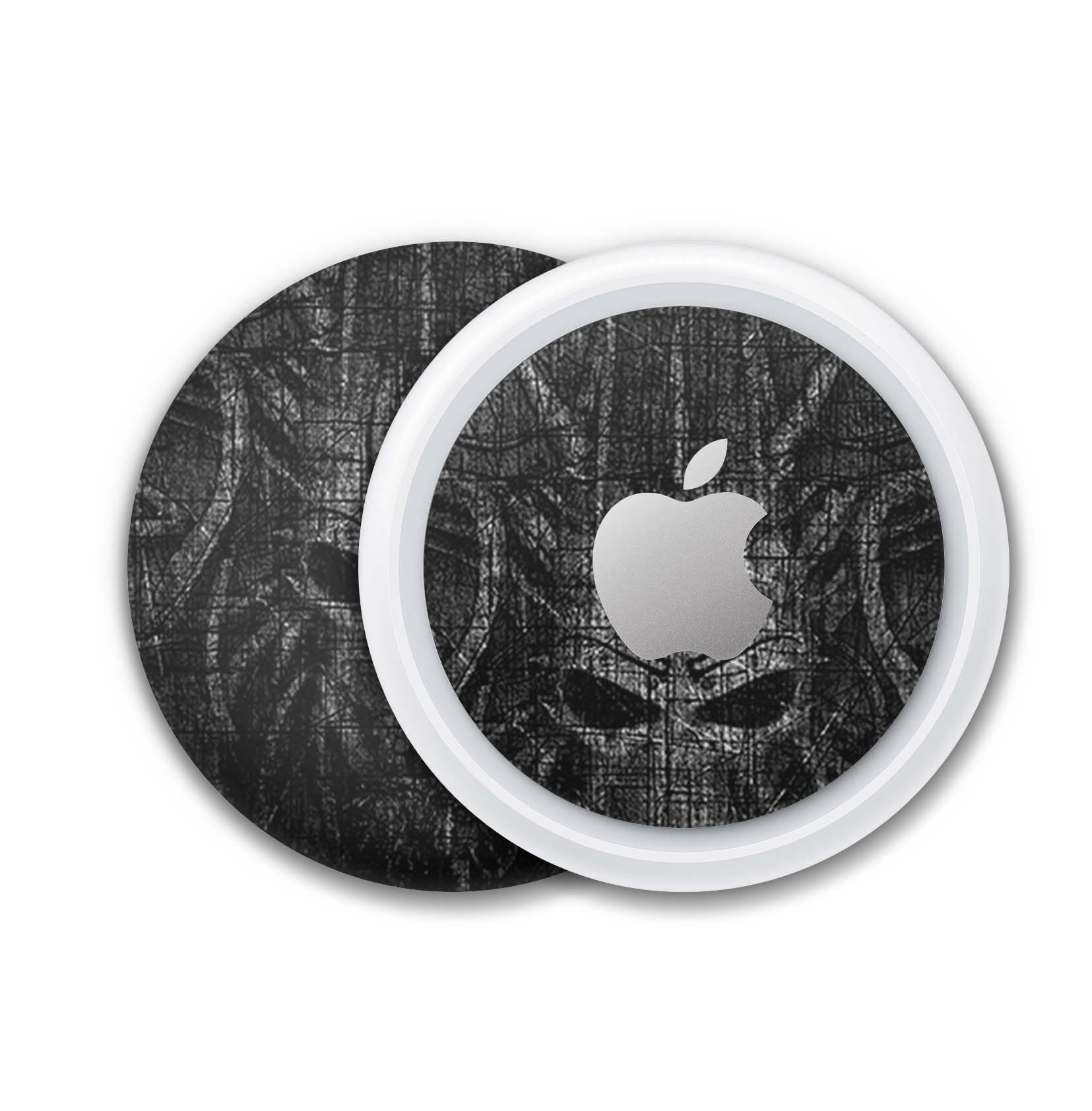 Apple AirTag Skin Design Aufkleber Schutzfolie Black Demon Aufkleber Skins4u