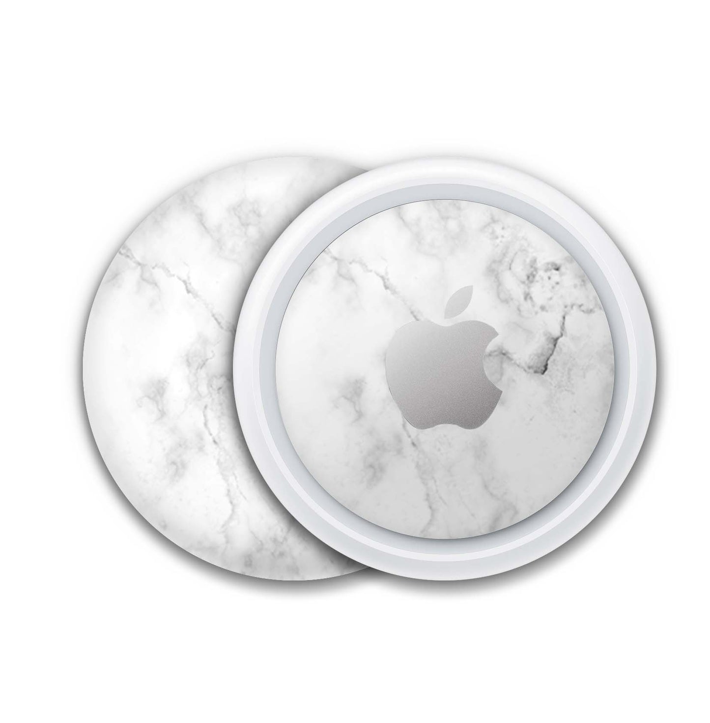 Apple AirTag Skin Design Aufkleber Schutzfolie Marmor weiss Aufkleber Skins4u