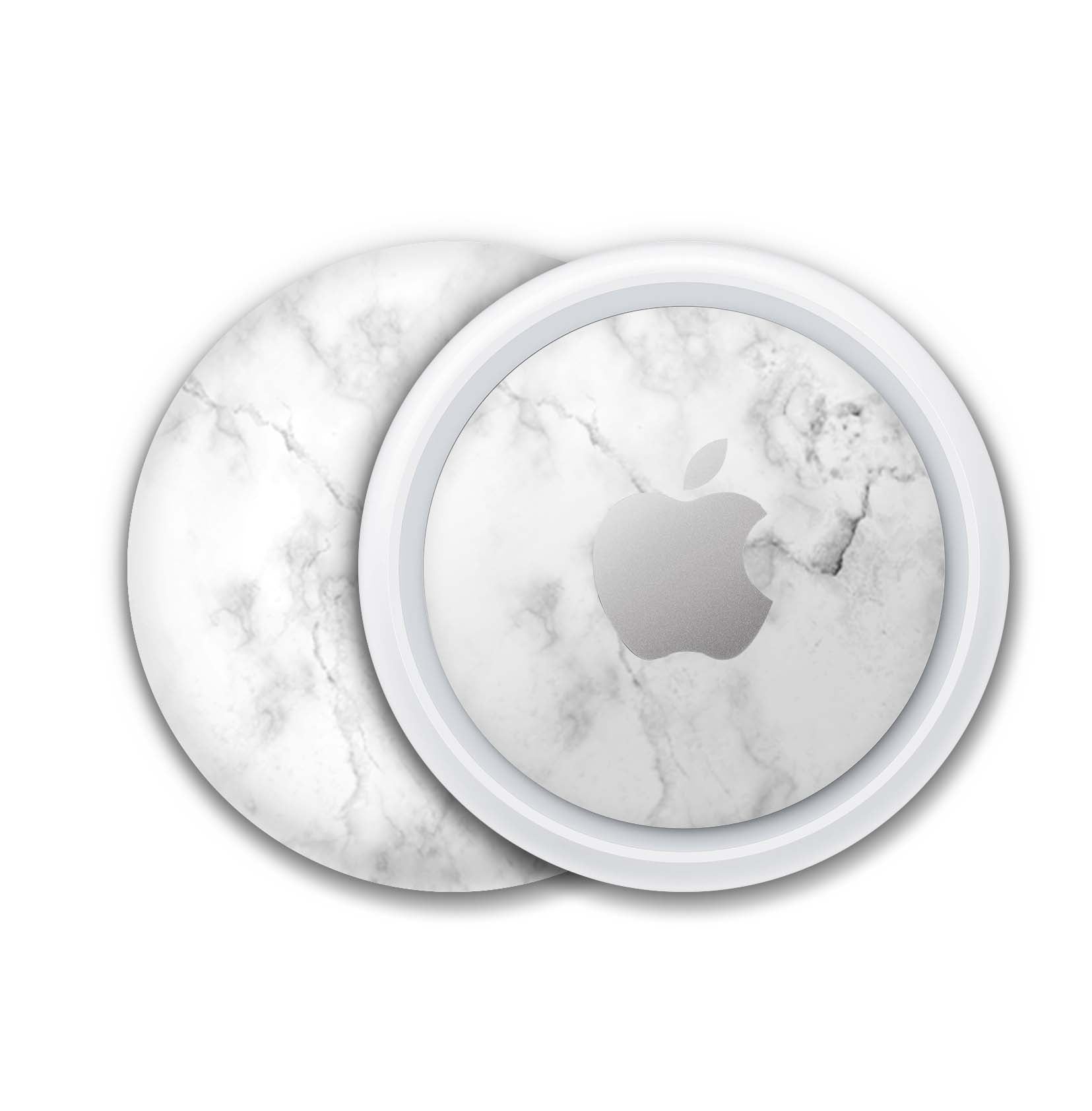 Apple AirTag Skin Design Aufkleber Schutzfolie Marmor weiss Aufkleber Skins4u