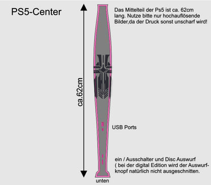 Playstation 5 Skin Disk Edition Aufkleber Folie individuell selbst gestalten cpb_product Skins4u   