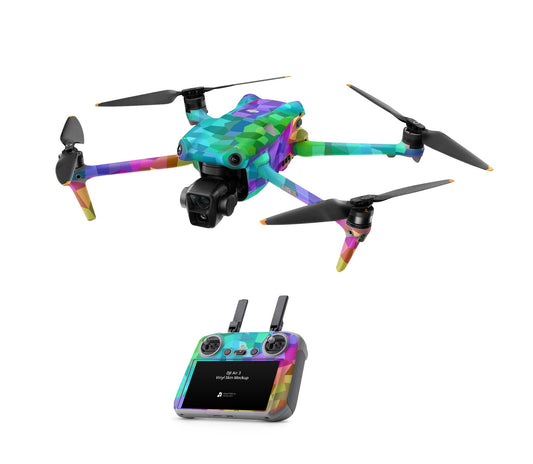 DJI Air 3S Skins - Drohnen Aufkleber Schutz Folie + RC2 Controller Skin + Akku Skins Cruo Aufkleber skins4u