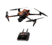 DJI Air 3 Skins - Drohnen Aufkleber Schutz Folie + RC2 Controller Skin + Akku Skins Feuer
