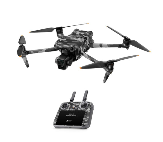 DJI Air 3 Skins - Drohnen Aufkleber Schutz Folie + RC2 Controller Skin + Akku Skins Urban Camo Aufkleber skins4u   