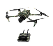 DJI Air 3 Skins - Drohnen Aufkleber Schutz Folie + RC2 Controller Skin + Akku Skins Wood Camo