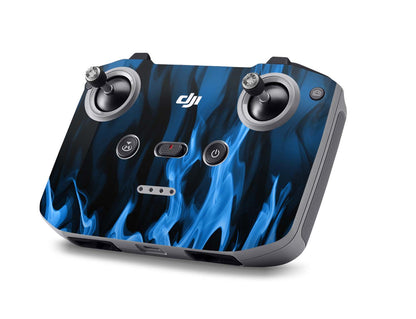 DJI Controller Skins Smart, RC, RC2, RC Pro Design Schutzfolie Aufkleber Blaue Flammen Aufkleber skins4u   