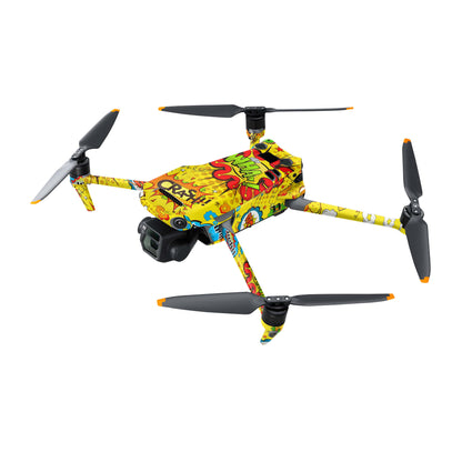 DJI Mavic 3 Skin Folien Drohnen Aufkleber Vinyl Skins Cine Classic Enterprise Thermal Comics gelb Elektronik-Sticker & -Aufkleber Skins4u   