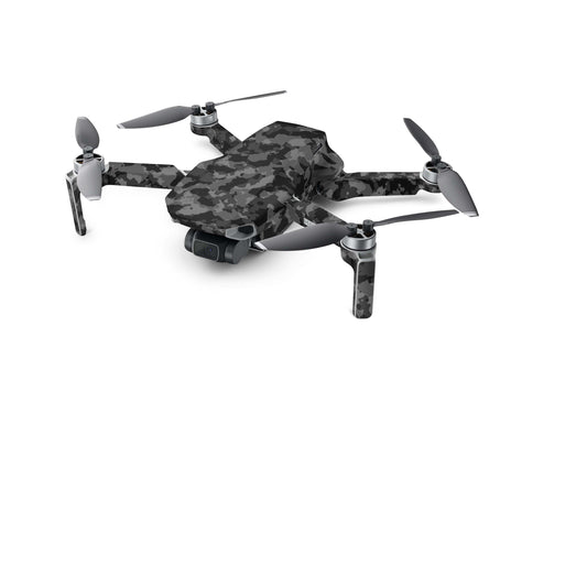 DJI Mini 4K Skin Drohnen Aufkleber Schutz Design Folie Dark grey camo Aufkleber Skins4u