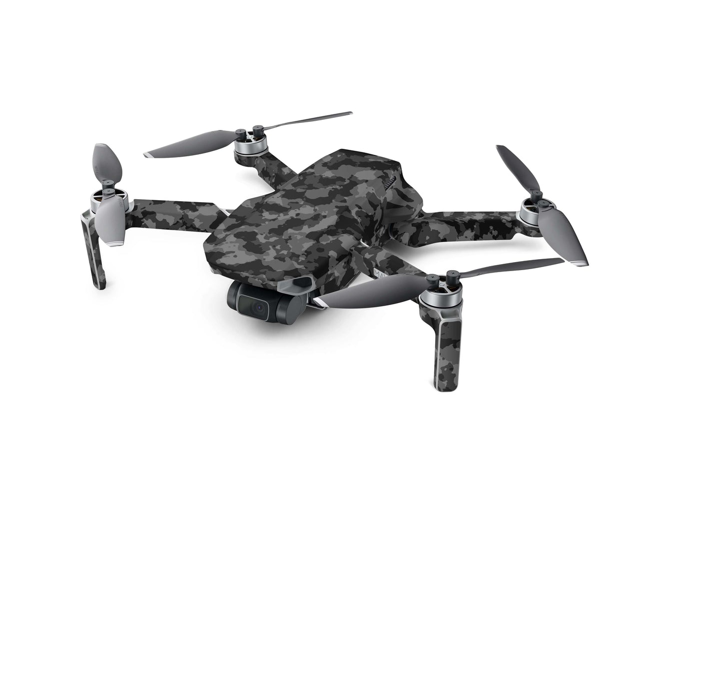 DJI Mini 2SE Skin Drohnen Aufkleber Schutz Design Folie Dark grey camo Aufkleber Skins4u