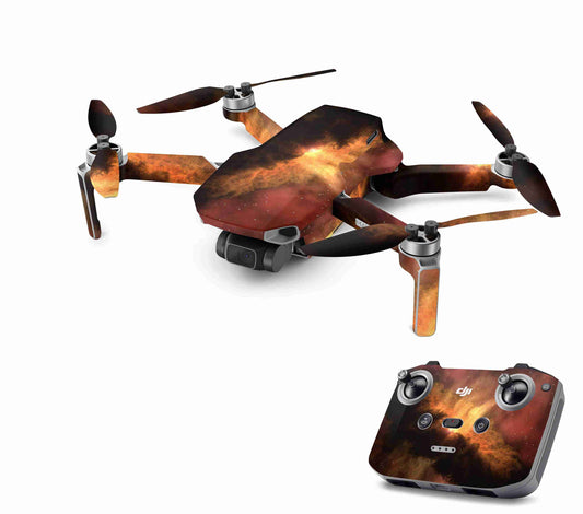 DJI Mini 4K Skin Drohnen Aufkleber Schutz Design Folie Solar Storm Aufkleber Skins4u