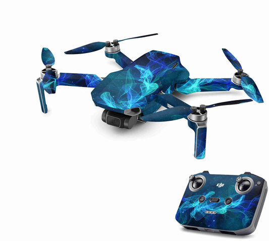 DJI Mini 4K Skin Drohnen Aufkleber Schutz Design Folie Star Spiral Aufkleber Skins4u