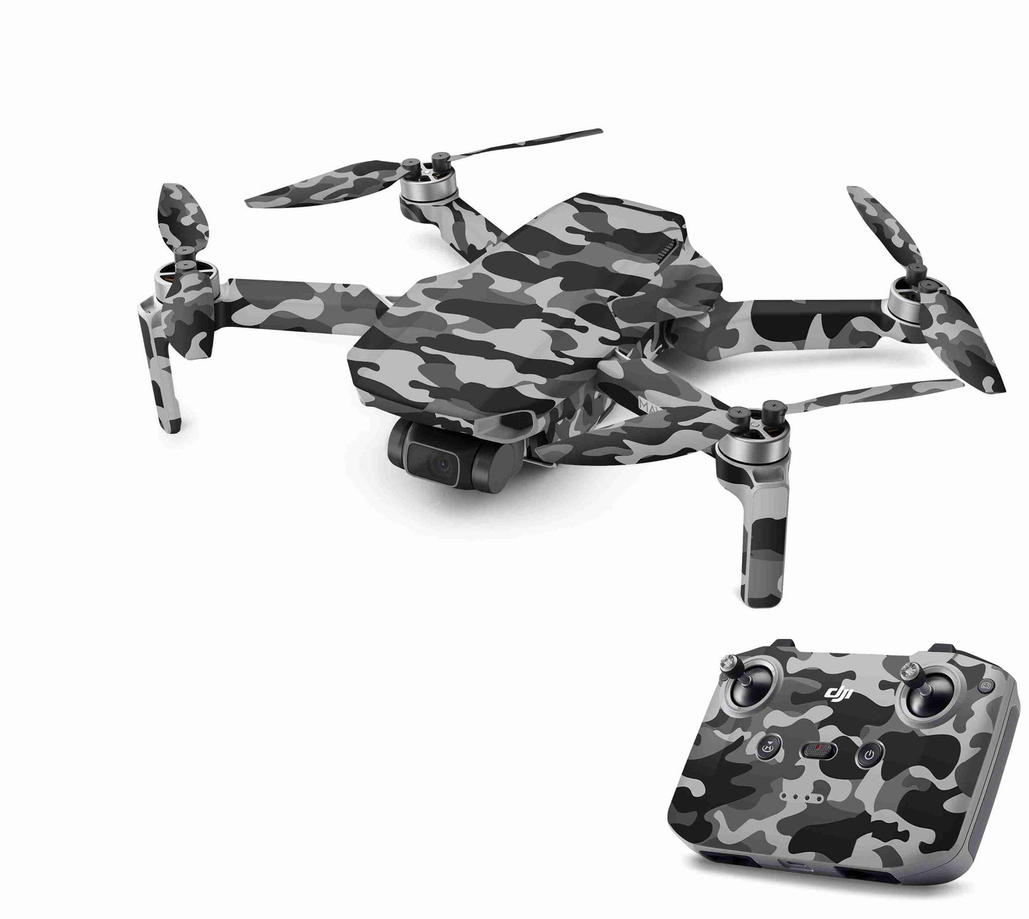 DJI Mini 4K Skin Drohnen Aufkleber Schutz Design Folie Urban camo old Aufkleber Skins4u