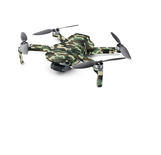 DJI Mini 4K Skin Drohnen Aufkleber Schutz Design Folie Wood Camo heller Aufkleber Skins4u