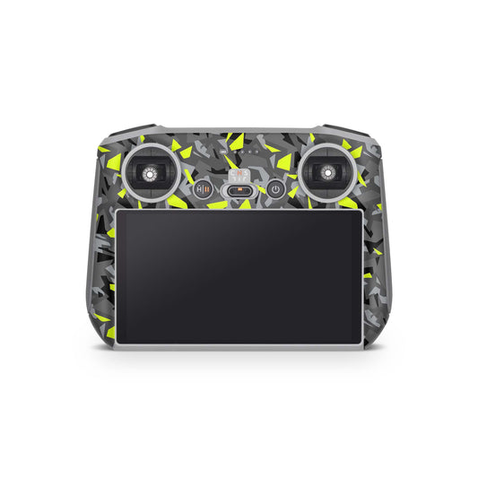 DJI Controller Skins Smart, RC, RC2, RC Pro Design Schutzfolie Aufkleber Splatter Yellow Aufkleber skins4u   