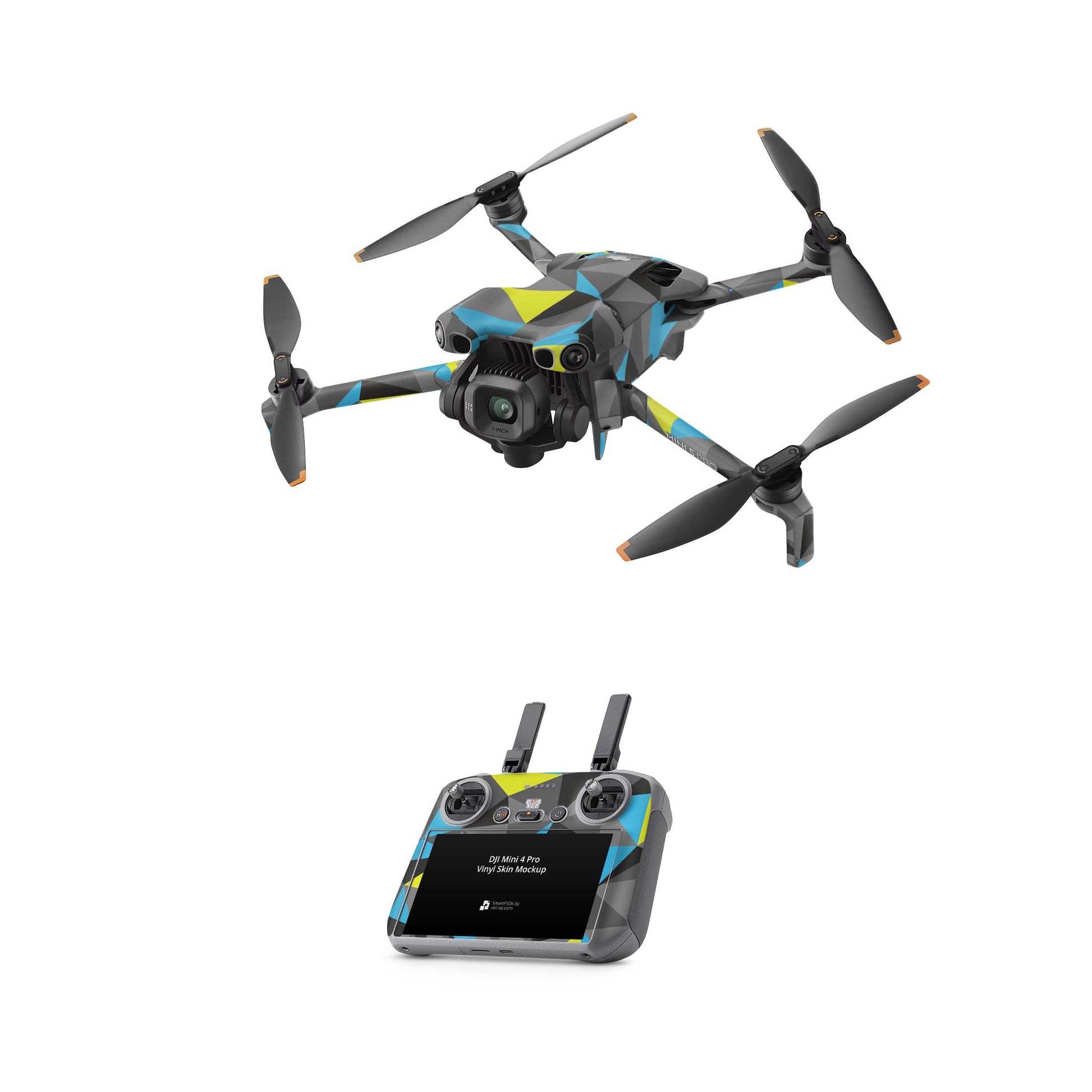 DJI Mini 5 Pro Skin Drohnen Aufkleber Vinyl Folien Set Polycolor Aufkleber Skins4u