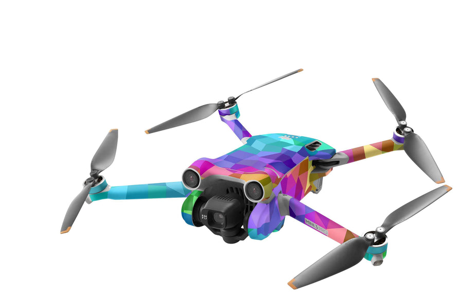 DJI Mini 3 Skin Folie DJI Mini 3 Pro + Controller Skins Vinyl Folierung Drohne Cruo Aufkleber skins4u   