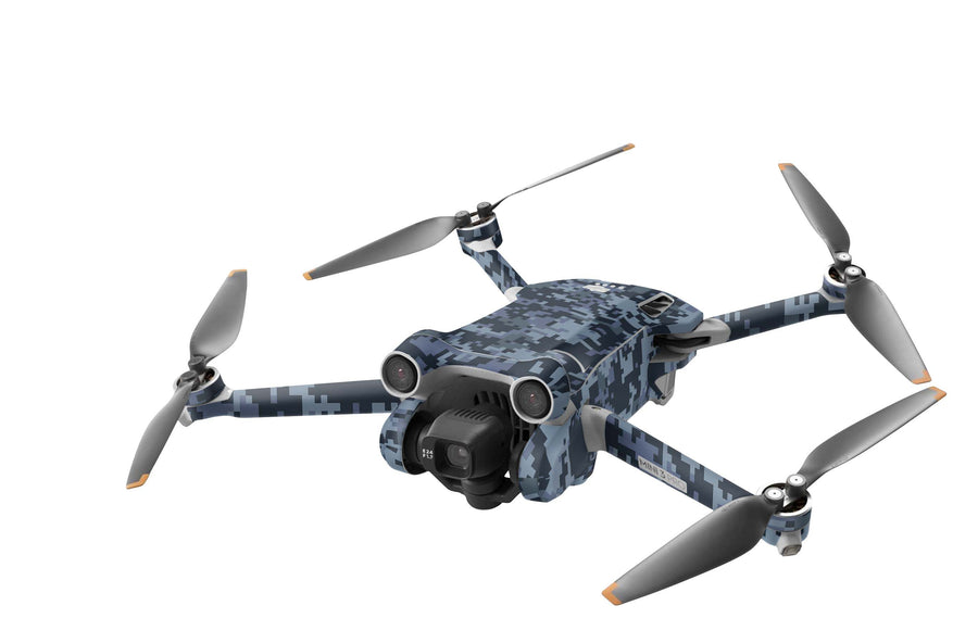 DJI Mini 3 Skin Folie DJI Mini 3 Pro + Controller Skins Vinyl Folierung Drohne Navy Camo Aufkleber skins4u   
