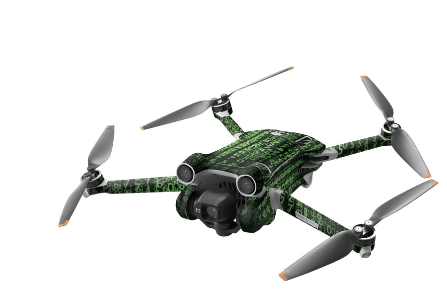 DJI Mini 3 Skin Folie DJI Mini 3 Pro + Controller Skins Vinyl Folierung Drohne Matrix Aufkleber skins4u   