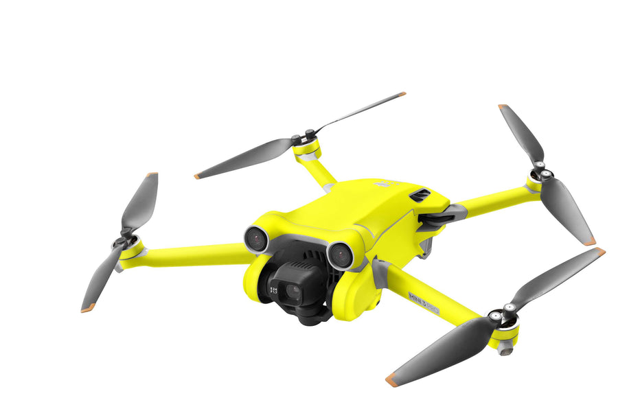 DJI Mini 3 Skin Folie DJI Mini 3 Pro + Controller Skins Vinyl Folierung Drohne neon gelb Aufkleber skins4u   