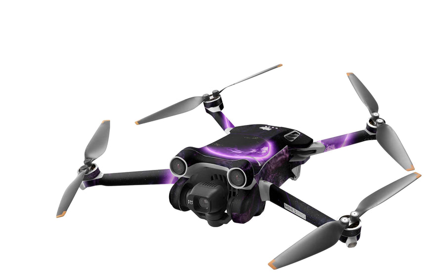 DJI Mini 3 Skin Folie DJI Mini 3 Pro + Controller Skins Vinyl Folierung Drohne Purple Space Aufkleber skins4u   