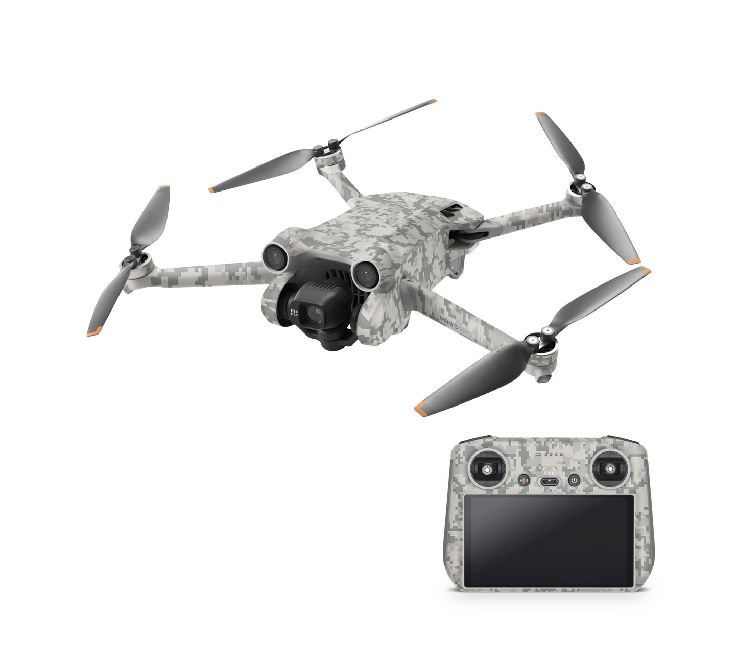 DJI Mini 4 Pro Skin + RC2 Controller Skins Vinyl Folierung Drohne Acu Camo Aufkleber skins4u   