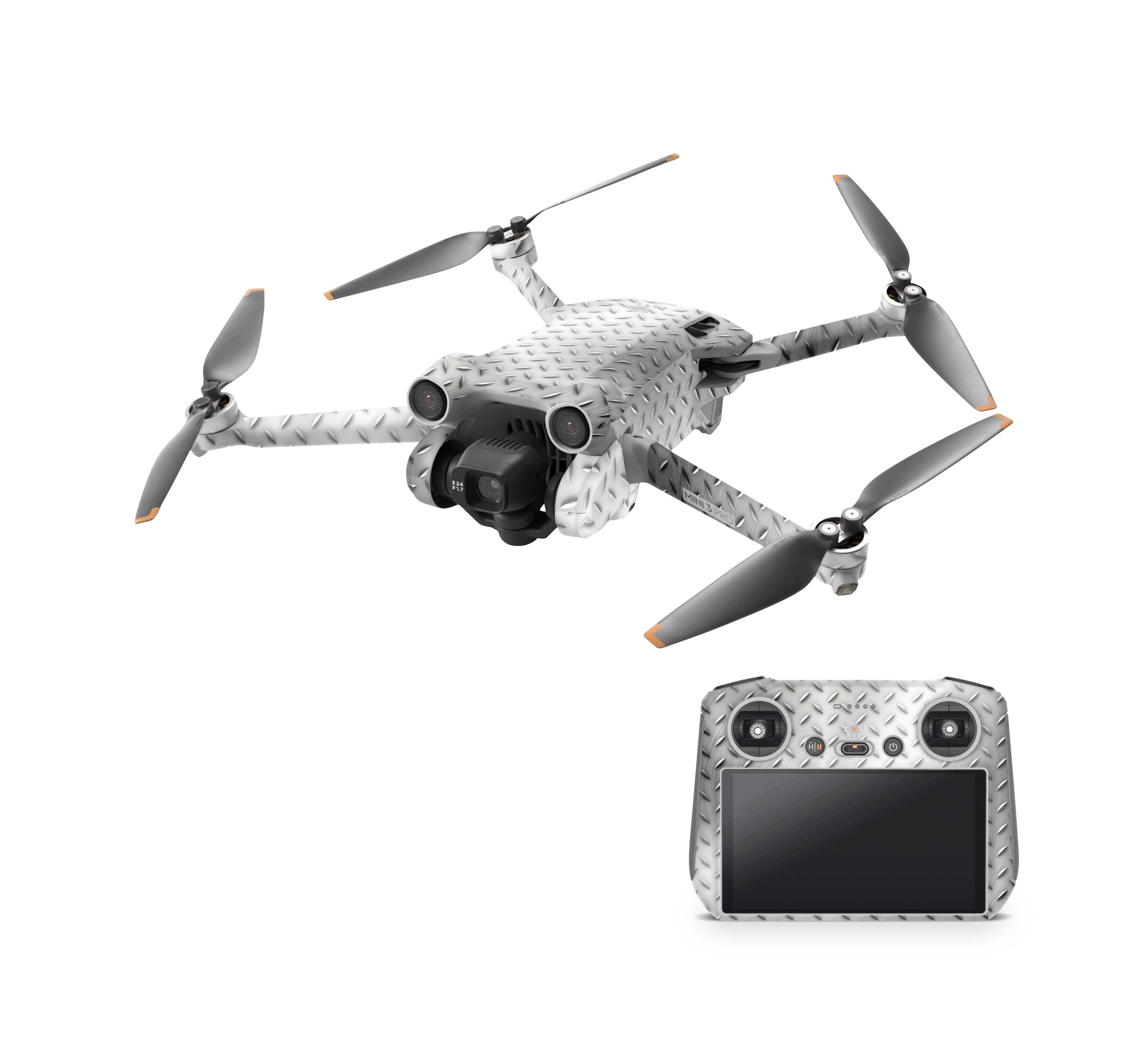 DJI Mini 4 Pro Skin + RC2 Controller Skins Vinyl Folierung Drohne Stah ...