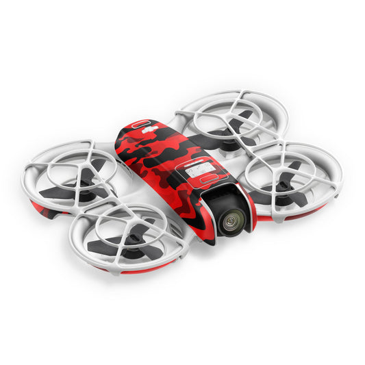 DJI Neo Skin Folie Drohnen Aufkleber Skins Set Red Camo Aufkleber Skins4u