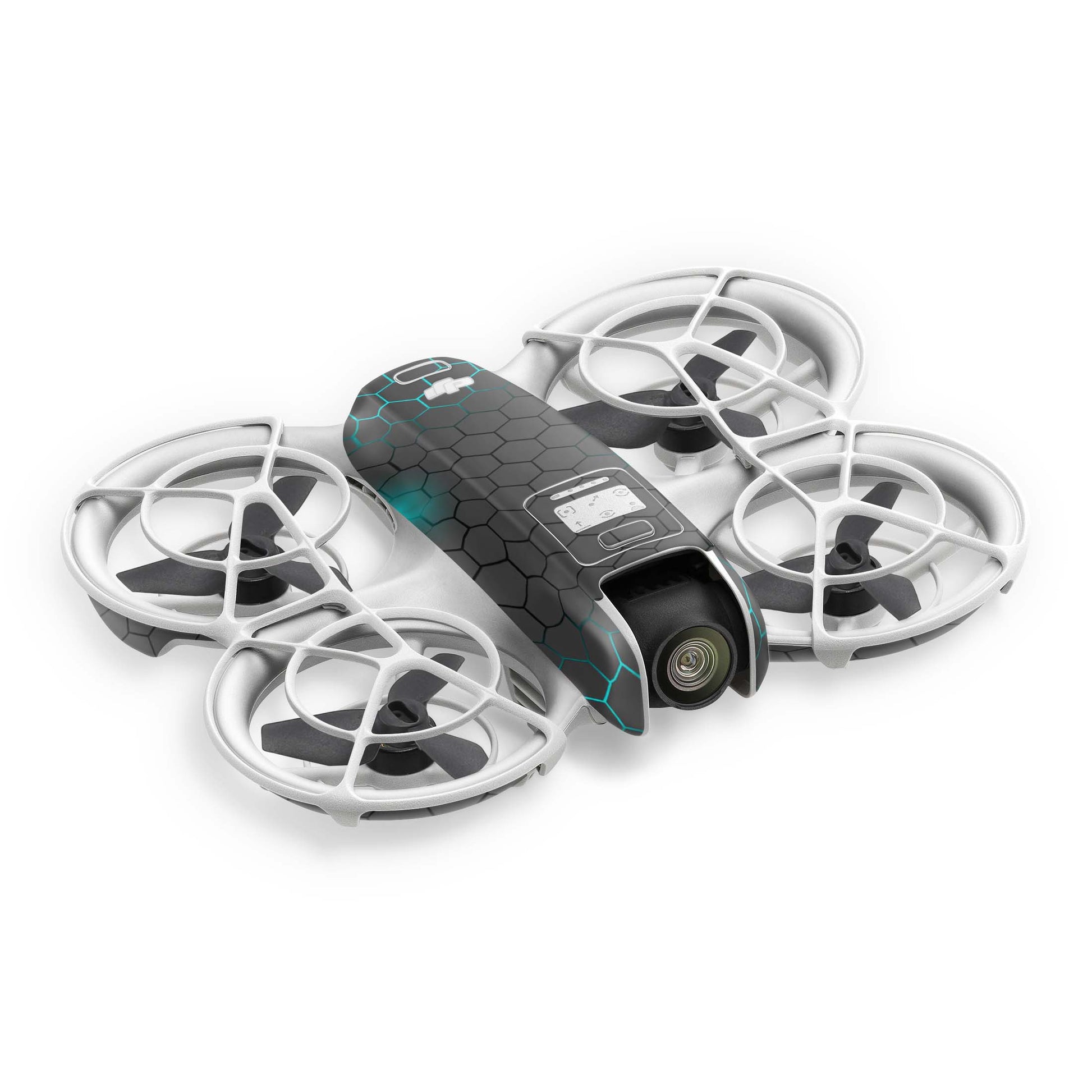 DJI Neo Skin Folie Drohnen Aufkleber Skins Set Exo small blue Aufkleber Skins4u