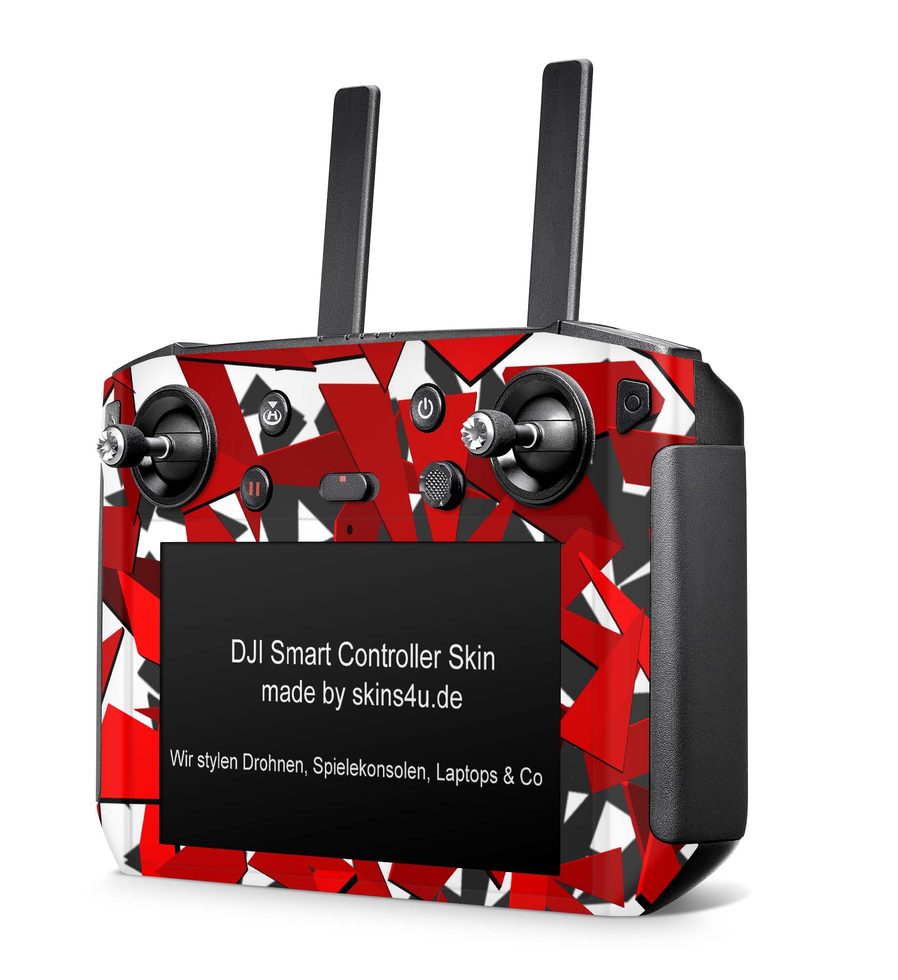 DJI Controller Skins Smart, RC, RC2, RC Pro Design Schutzfolie Aufkleber Signal Rot Aufkleber skins4u   