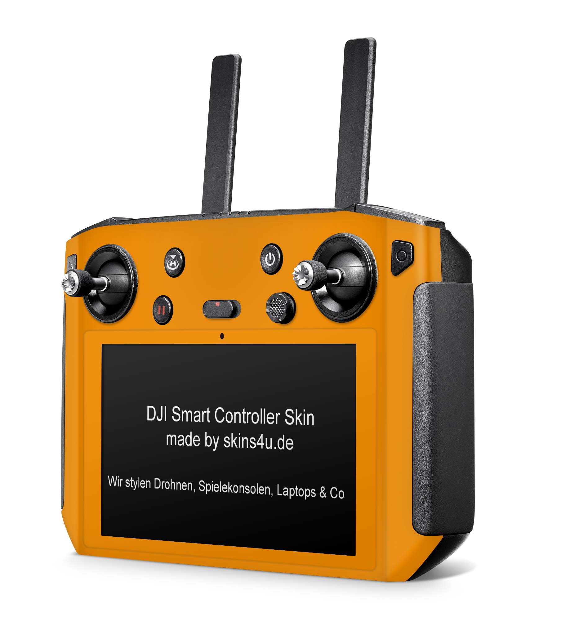 DJI Controller Skins Smart, RC, RC2, RC Pro Design Schutzfolie Aufkleber Solid state Orange Aufkleber skins4u   