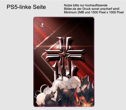Playstation 5 Skin Disk Edition Aufkleber Folie individuell selbst gestalten cpb_product Skins4u   