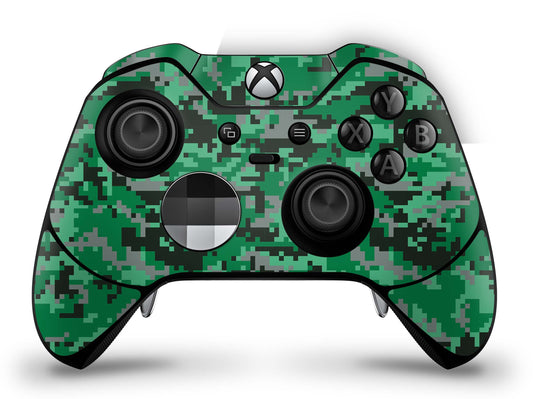 Xbox Elite Wireless Controller Series 2 Skin Aufkleber Premium Folie digital green camo Aufkleber skins4u   