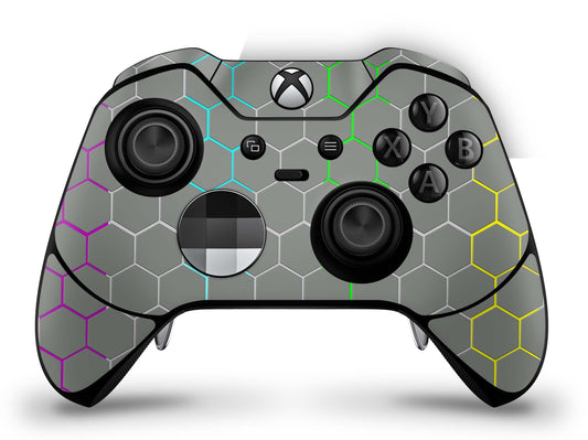 Xbox Elite Wireless Controller Series 2 Skin Aufkleber Premium Folie exo grey rainbow Aufkleber skins4u   