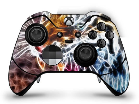 Xbox Elite Wireless Controller Series 2 Skin Aufkleber Premium Folie fractal tiger Aufkleber skins4u   