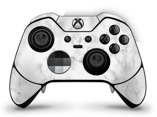 Xbox Elite Wireless Controller Series 2 Skin Aufkleber Premium Folie marmor weiss Aufkleber skins4u   