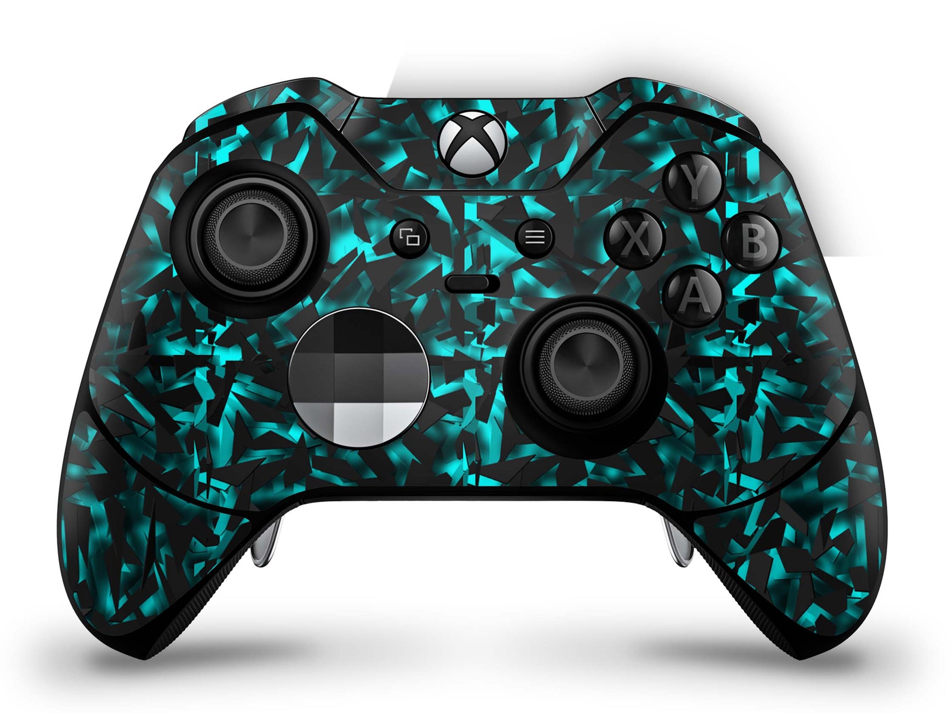 Xbox Elite Wireless Controller Skin Aufkleber Premium Folie shattered black blue Aufkleber skins4u   